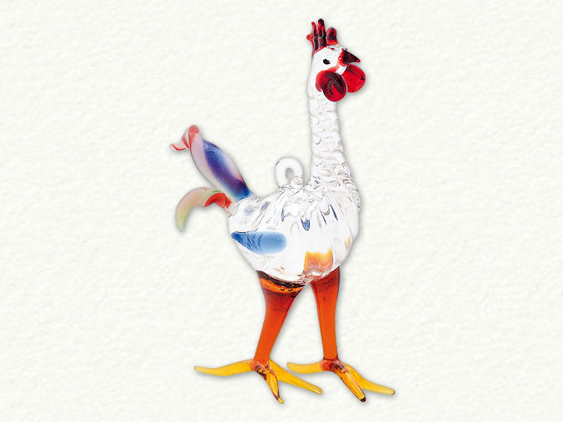 Handcrafted Glass Rooster